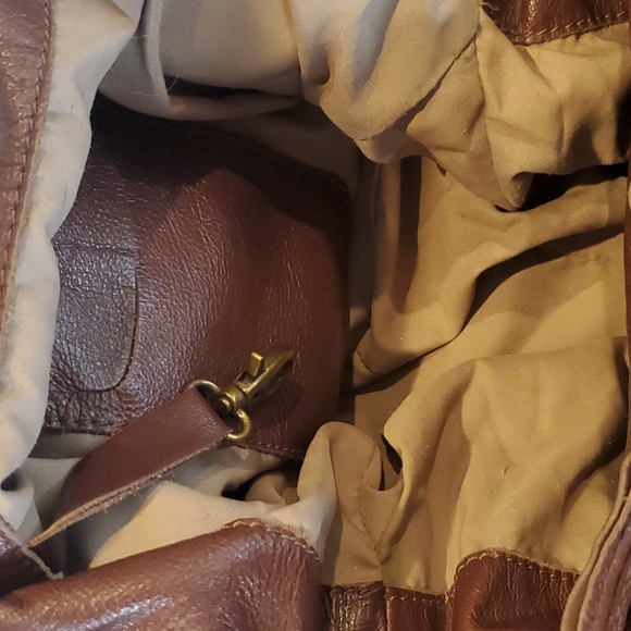 Brown leather hobo bag - Picture 8 of 11